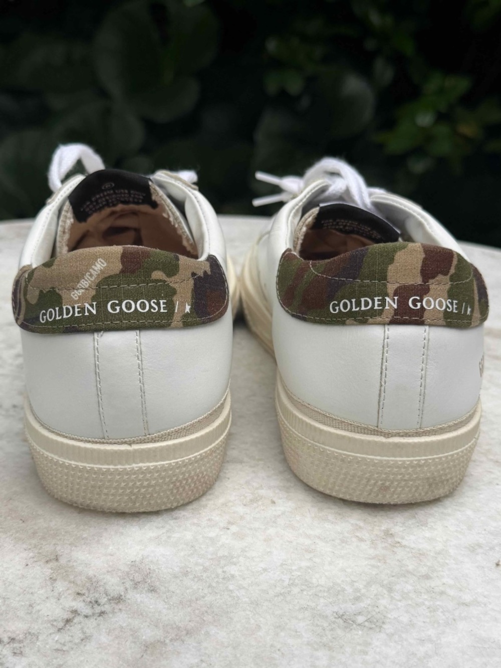 Golden Goose May Women's Leather Sneakers, Size 37 Resort Luxe Casual - Picture 13 of 14